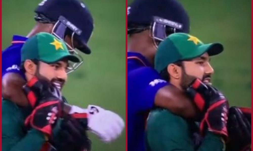 Hardik hugs Rizwan during Ind vs Pak Asia Cup match; netizens react with memes (WATCH)