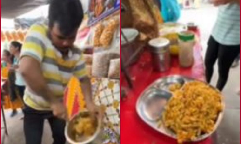 Vendor goes viral for selling ‘Helicopter Bhelpuri’; watch funny video here