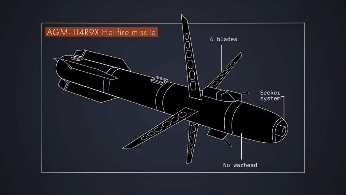 Hellfire R9X missile