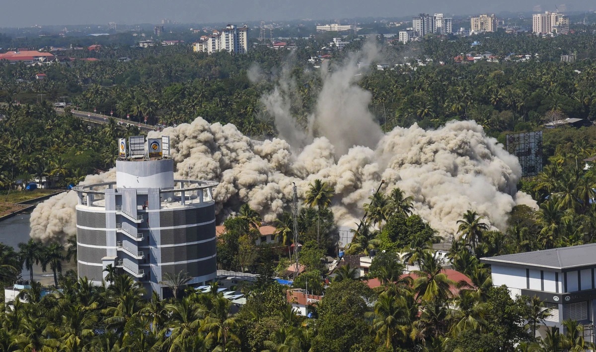 In 2020, Kerala demolished luxury high-rises for violations, razed to ground in seconds (WATCH)