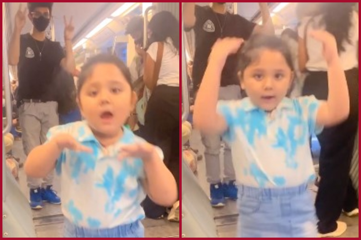Little girl dances to Gomi Gomi in Delhi metro; video goes viral on the internet