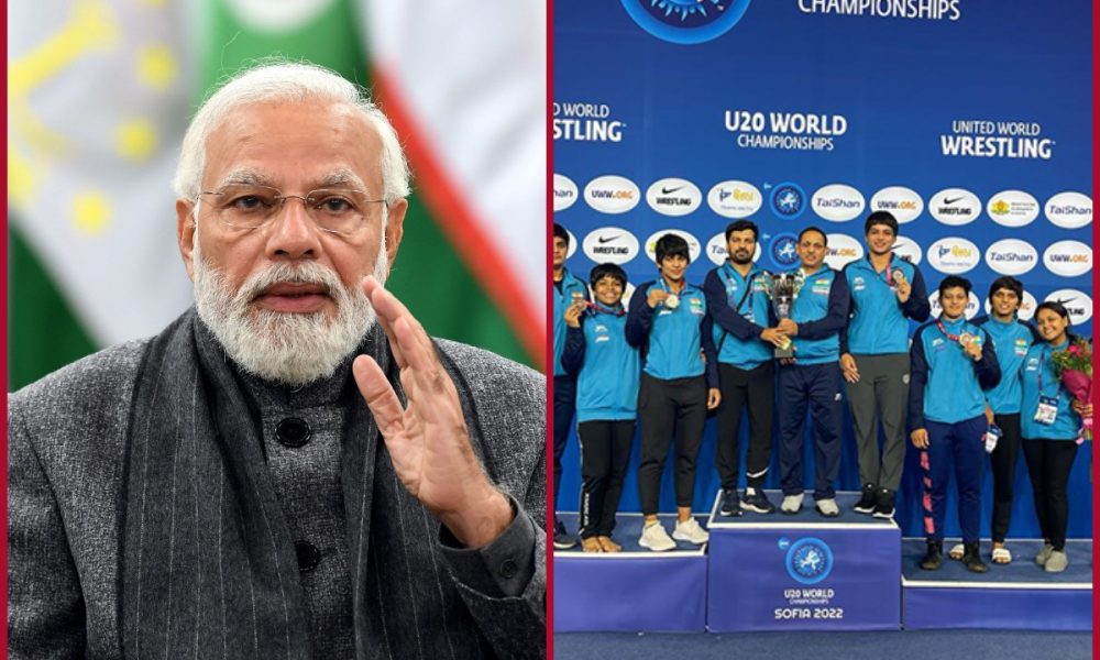 PM Modi praises wrestlers on winning medals at U20 Junior World Wrestling Championships