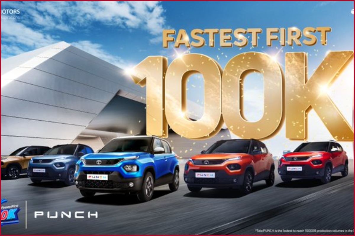 Tata Punch sets new record; 1 lakh units of the SUV sold in 10 months