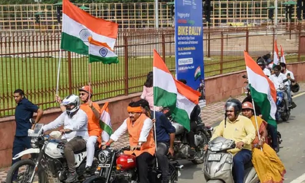Tussle over Tiranga bike rally: BJP takes jibe at Opposition MPs’ absence, Cong replies with a Nehru twist
