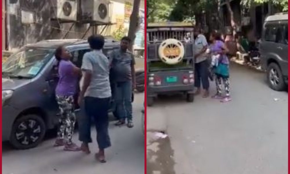 Viral video: Noida woman thrashes e-rickshaw driver over a minor scratch on car; arrested