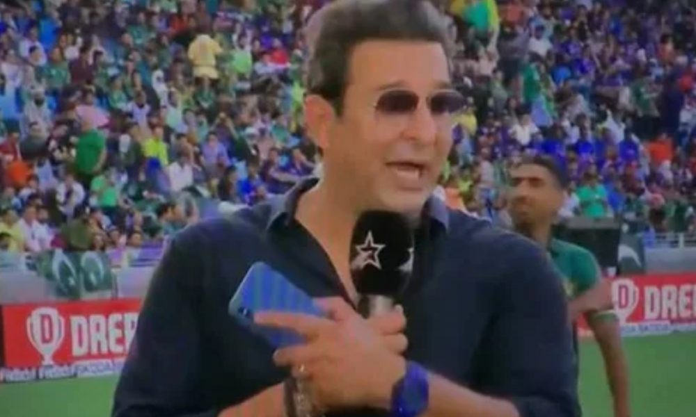 WATCH Wasim Akram’s fierce reaction as Star Sports messes up Pakistan Playing XI ahead of clash with India