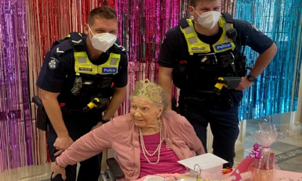 Australia: Cops arrest a woman on 100th birthday, fulfil her wish