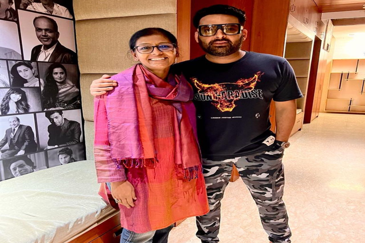 Kapil Sharma shares pictures with Nandita Das, calls her ‘most hardworking, talented, pagal director’