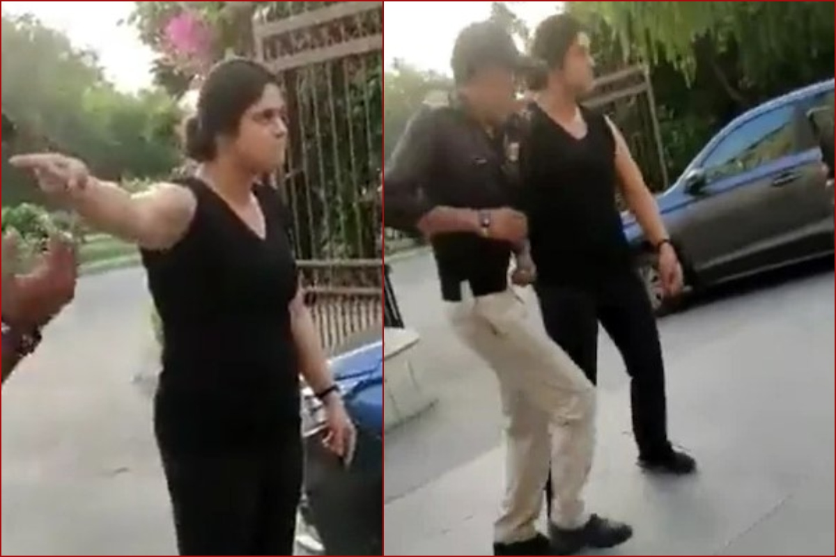 Noida woman hurls abuses and assaults security guard over minor issue,  booked [VIDEO]