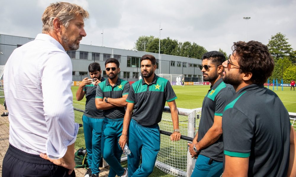 Shadab Khan introduces Babar Azam as cricket’s ‘Cristianal Messi’ on visit to Ajax football club (VIDEO)