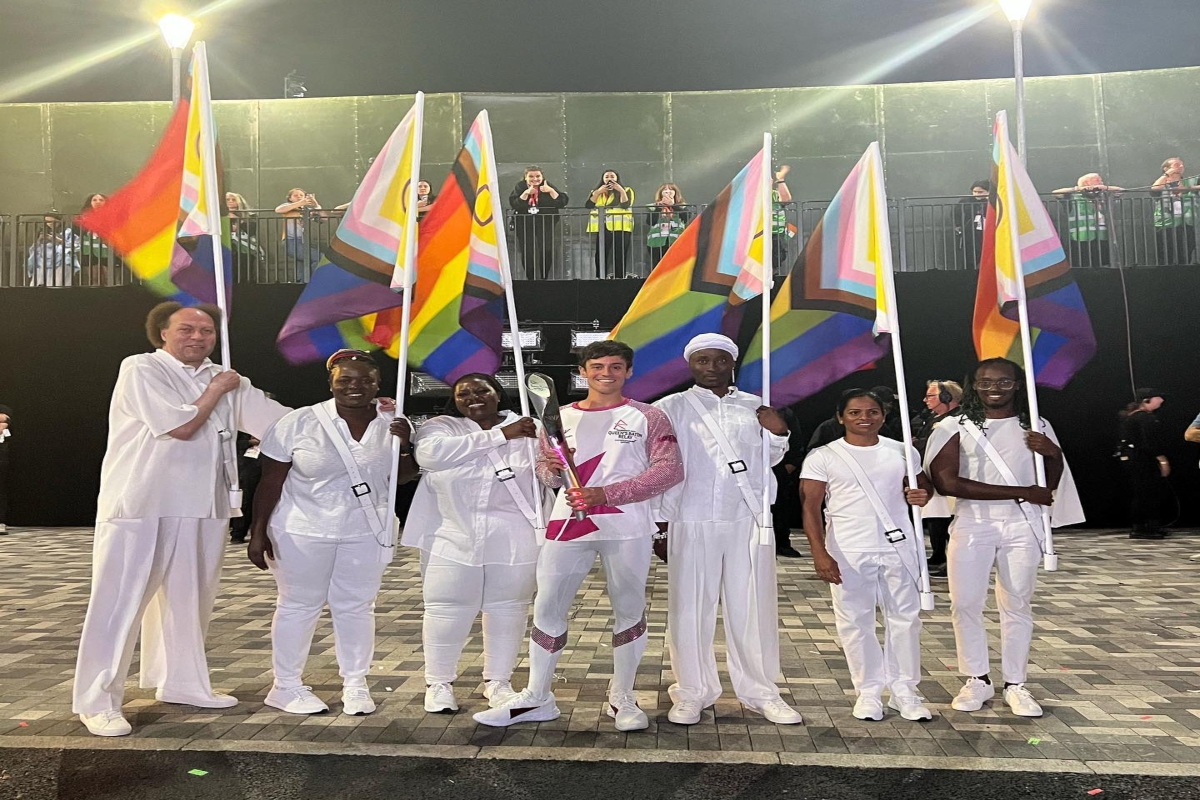 Commonwealth Games 2022: Indian sprinter Dutee Chand unflurs Pride Flag at opening ceremony along with diver Tom Daley