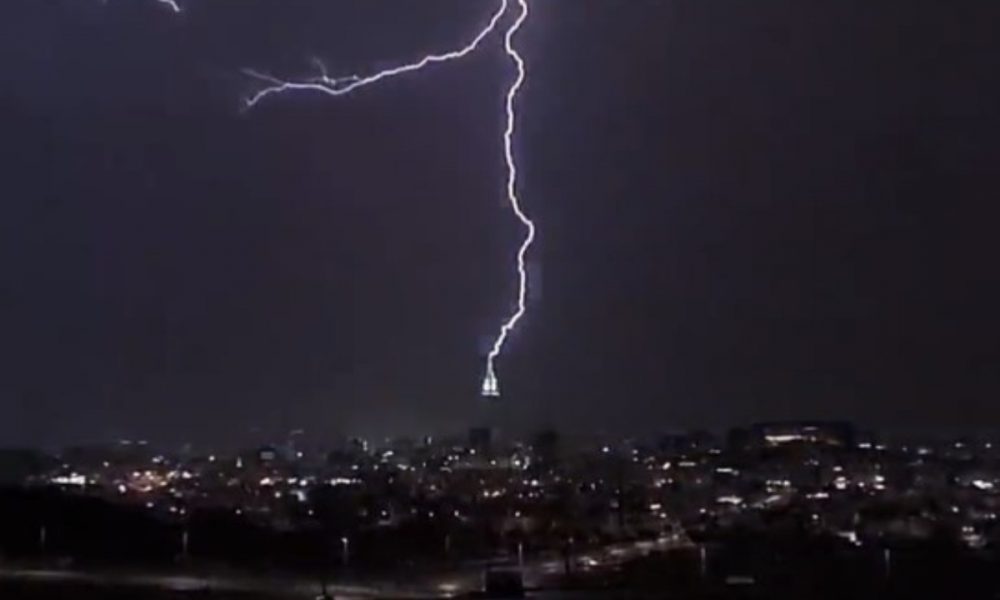 WATCH: Scary Mecca clock tower lightning strike viral video