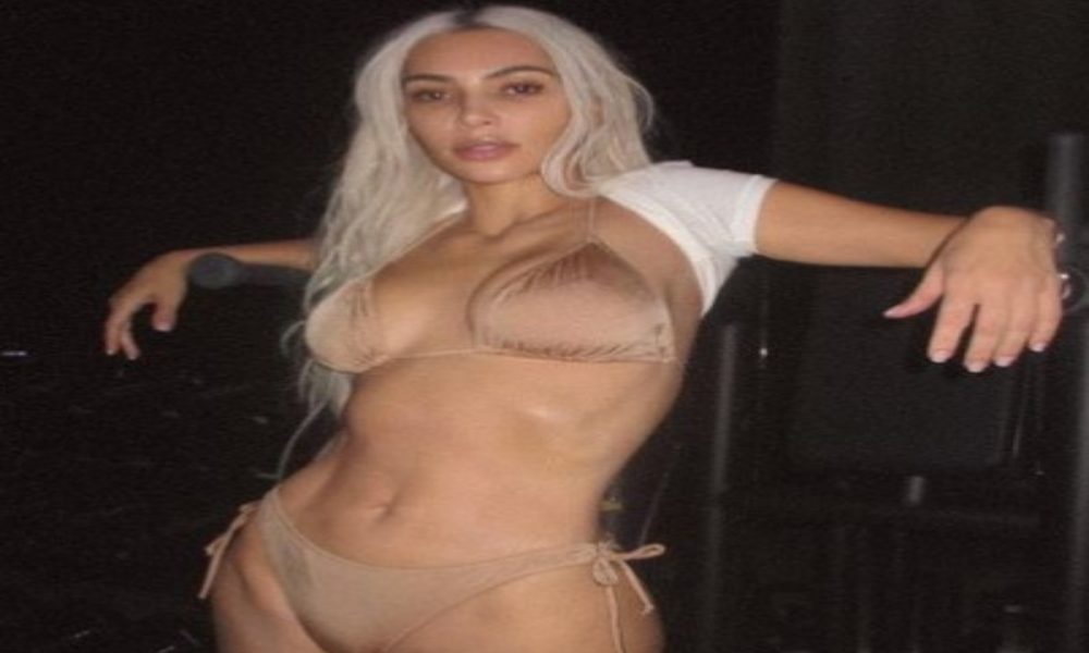 Kim Kardashian hits the gym in nude bikini, here are some pictures