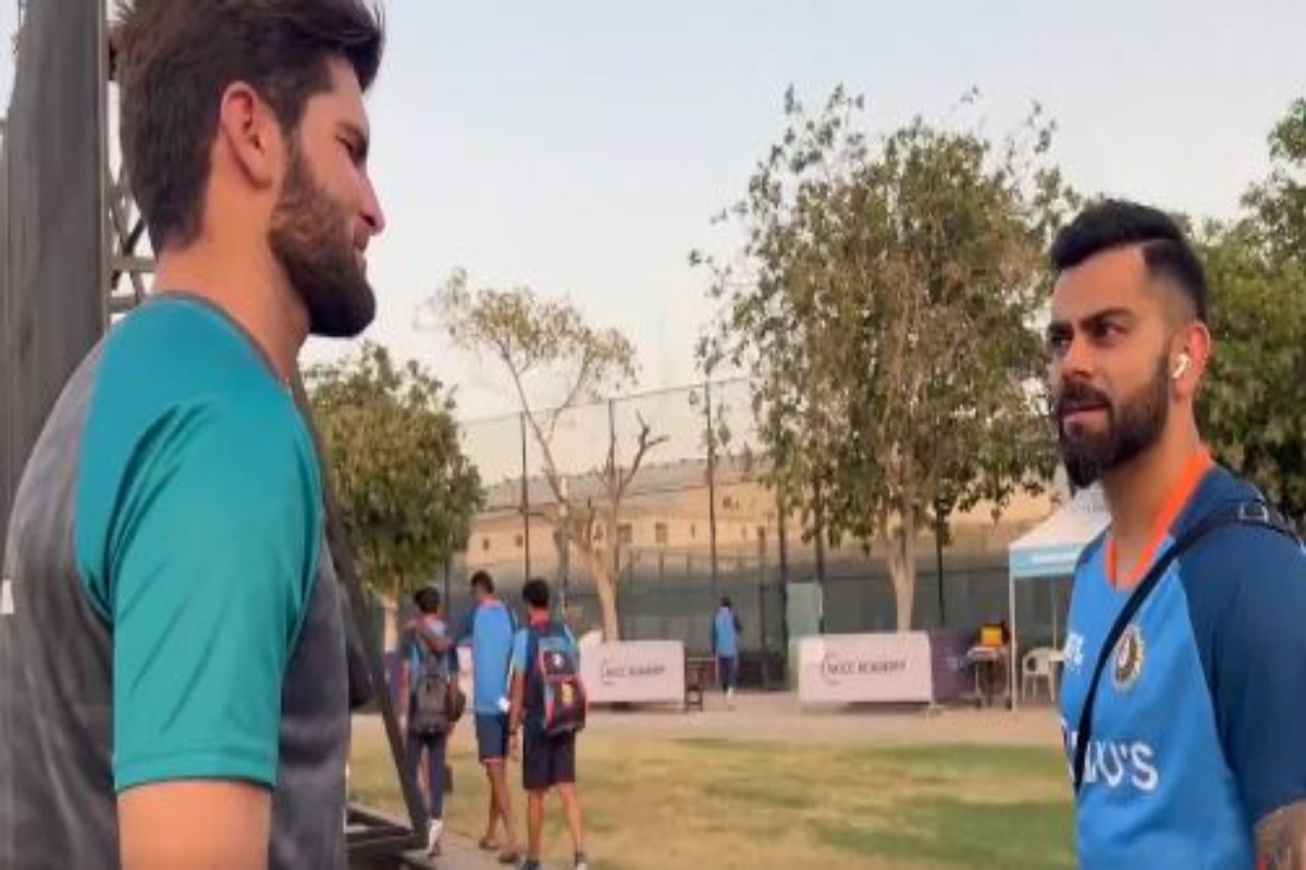 IND v PAK Asia Cup 2022: Indian players meet injured Shaheen Shah Afridi ahead of clash