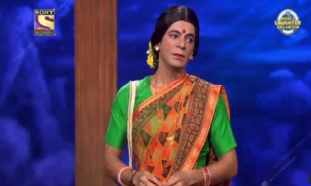 Sunil Grover dresses up as Rinku Bhabhi as he graces the finale episode of the ‘India’s Laughter Champions’ show