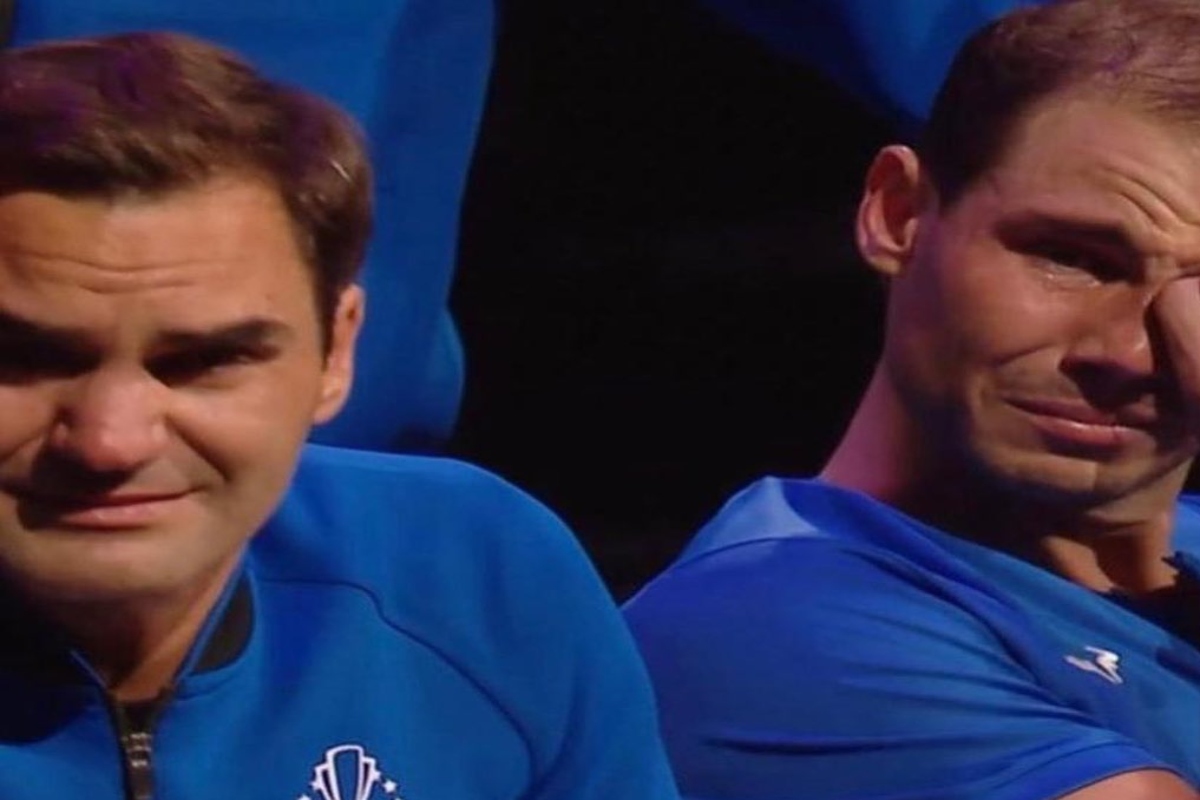 Here’s how Rafael Nadal reacts emotionally to Roger Federer’s final farewell