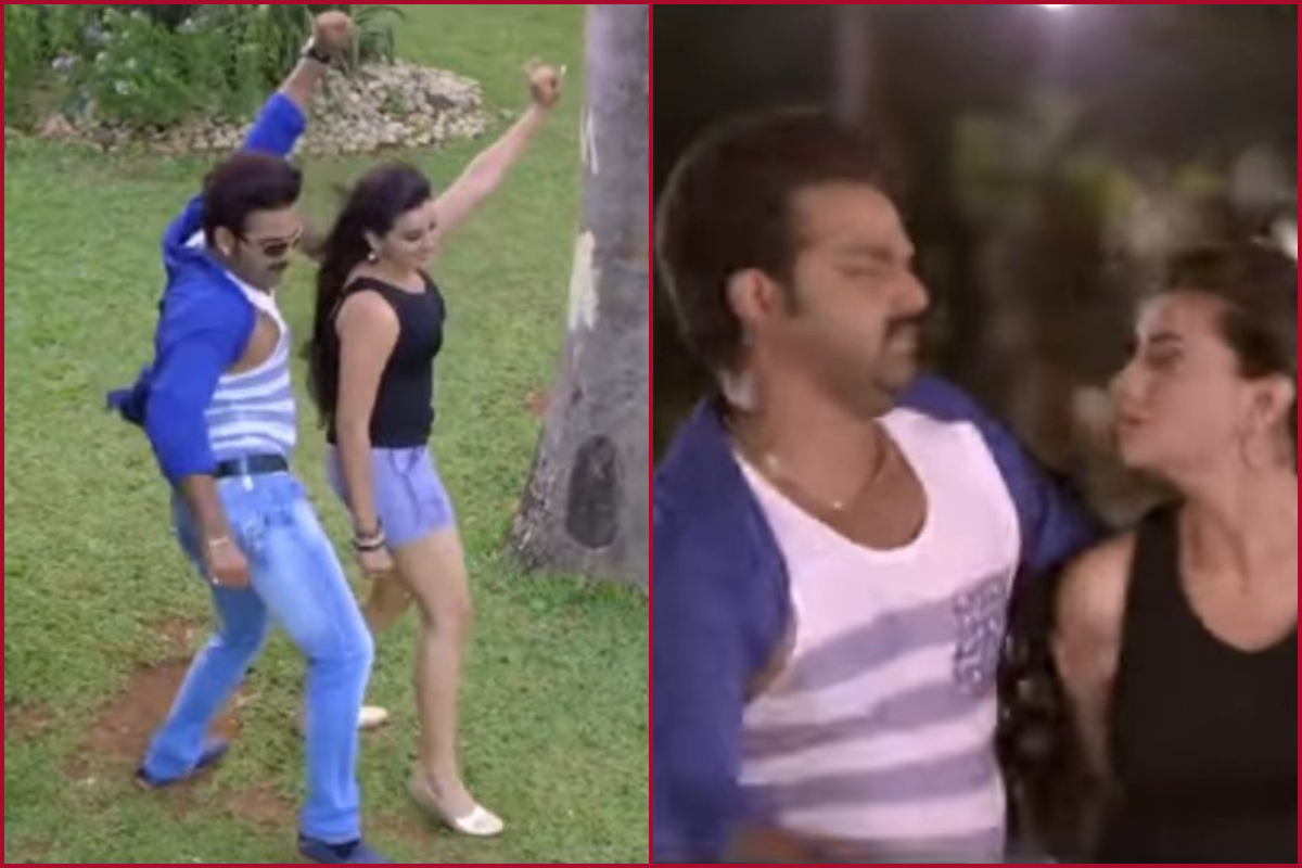 Pawan Singh and Akshara Singh’s sensational dance ‘Dolha Patti’ going viral online (Watch Video)