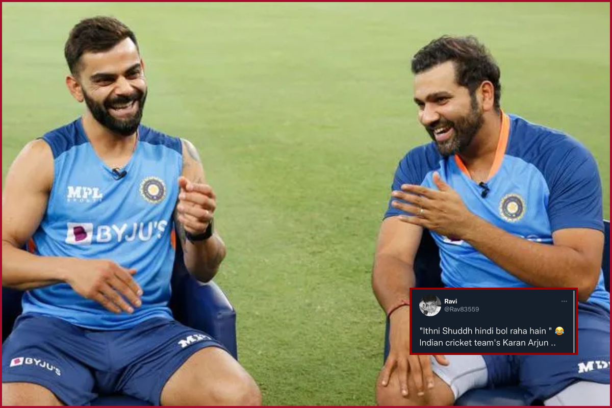 Rohit interviews Kohli post 71st ton; their witty chat & Sharma’s ‘shuddh hindi’ cracks up social media