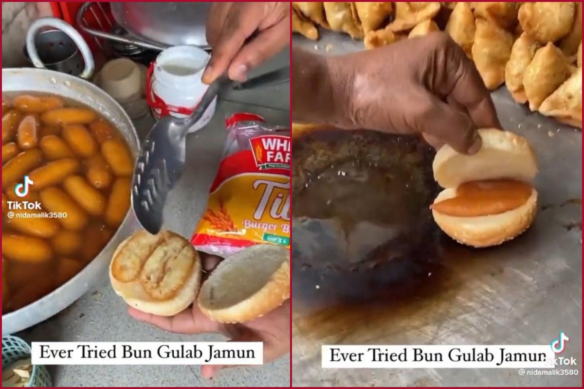 Gulab Jamun burger