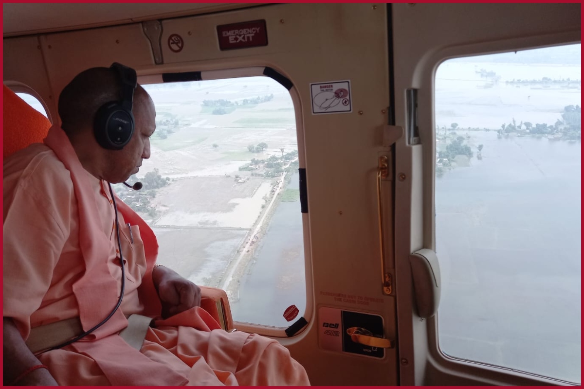 CM Yogi conducts aerial survey of flood-hit areas