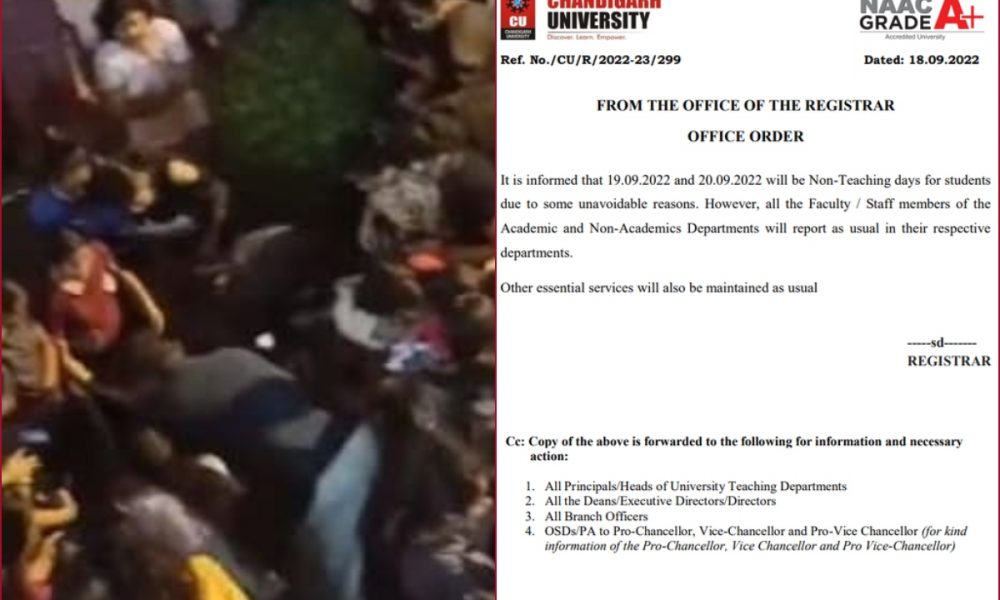 After video leak case, Chandigarh University administration declares next two days as ‘non-teaching days’