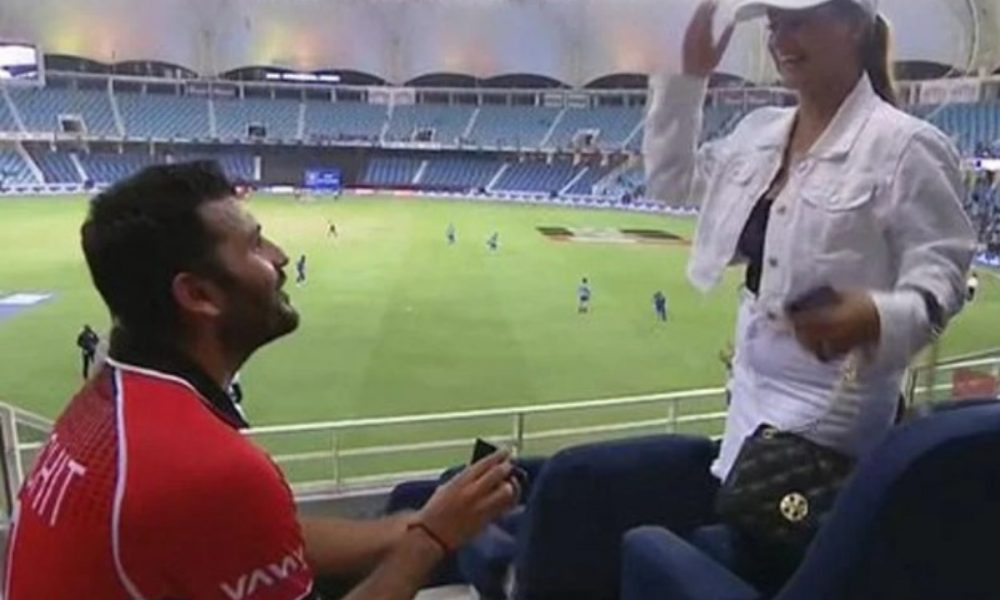 Asia Cup 2022: Hong Kong cricketer got down on one knee, proposes to girlfriend right after match against India [Watch]