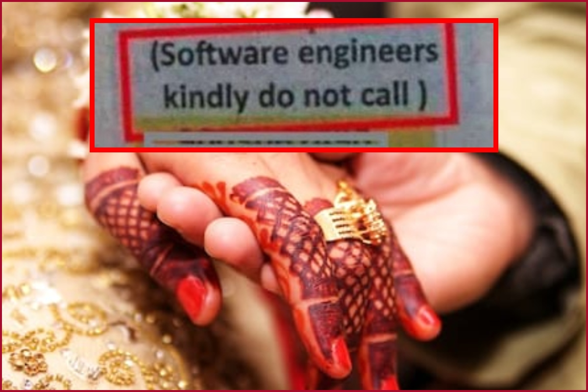 “Software engineers kindly do not call” Matrimonial ad for groom goes viral; netizens react