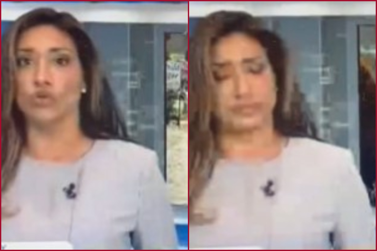 News anchor swallows fly during live bulletin; netizens react with funny memes (WATCH)
