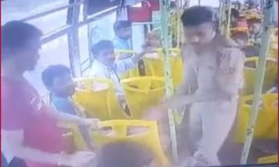 Watch: NCC Cadet attacks bus conductor in MP's Bhopal over transport fare