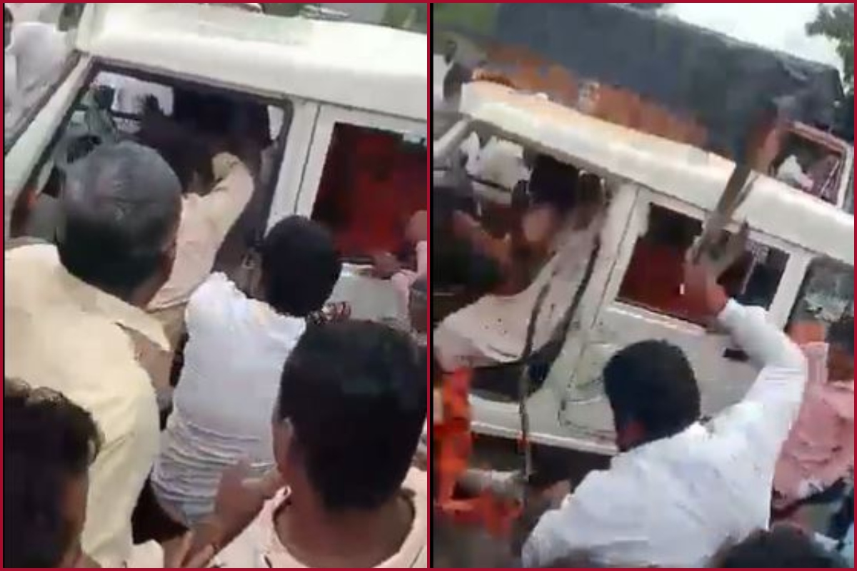 Maharashtra: 4 Sadhus from UP in Sangli beaten on suspicion of being child-lifters  (Video)