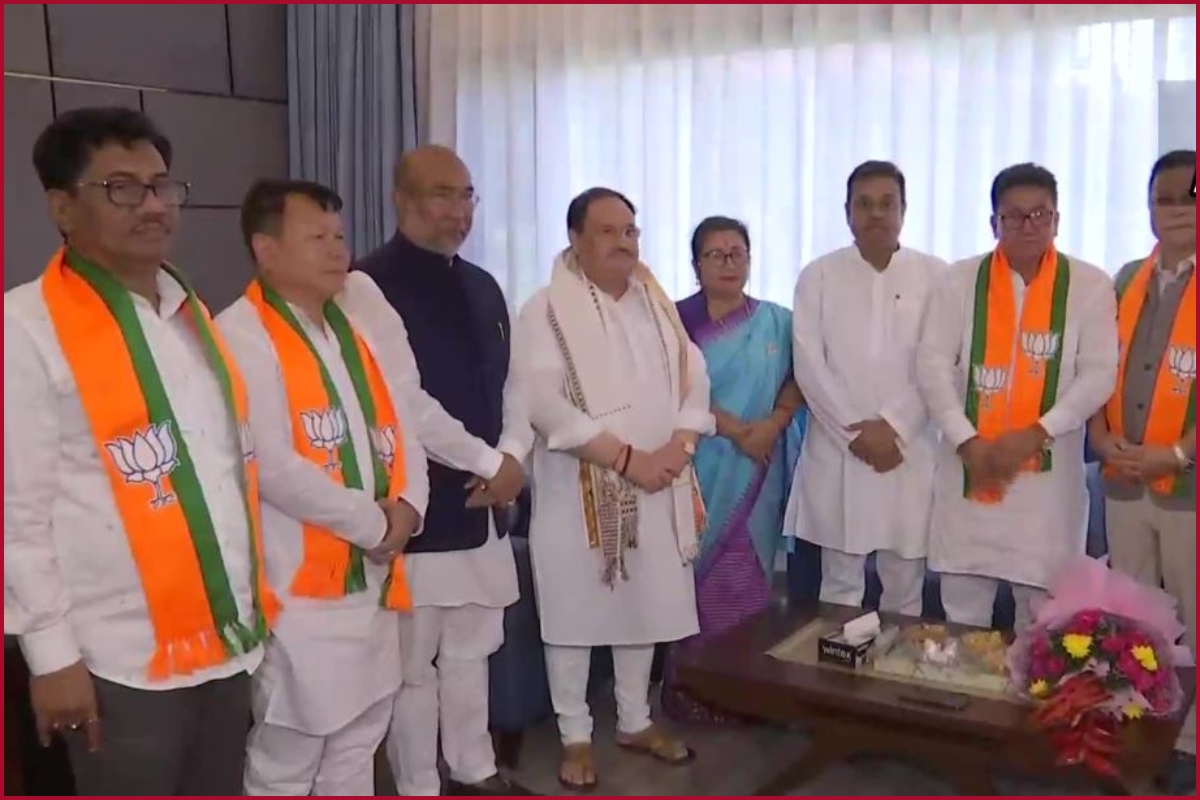 5 JDU MLAs from Manipur join BJP in presence of JP Nadda