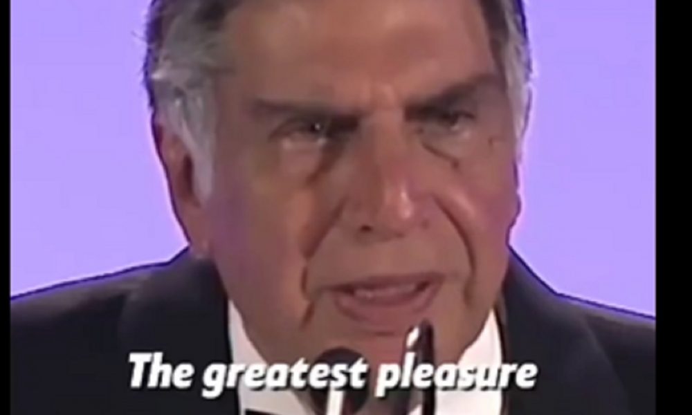 Ratan Tata derives ‘greatest pleasure from doing what everybody…..’, Viral clip evokes reactions