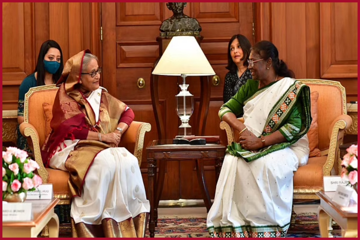 Bangladesh PM meets President Murmu, Vice-President Dhankhar