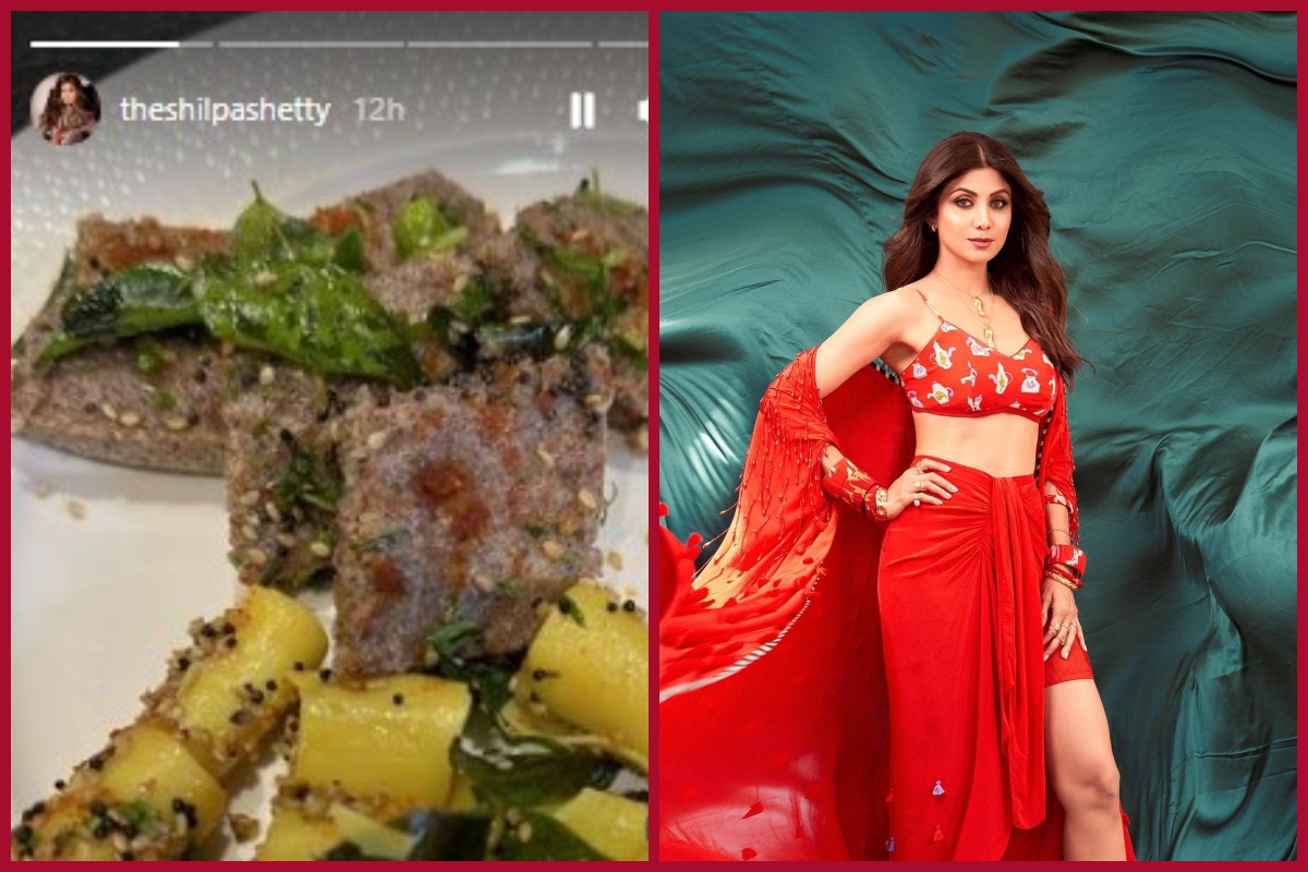 Shilpa Shetty begins her day with Gujarati food; shares tasty Khandvi, ragi dhokla on Insta