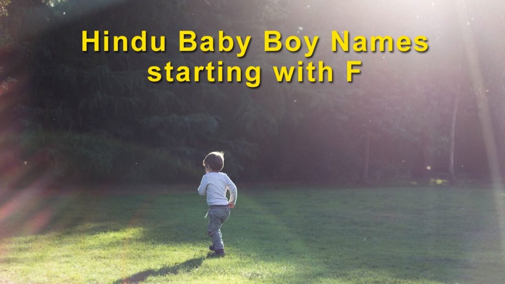 Hindu Baby Boy names starting with F