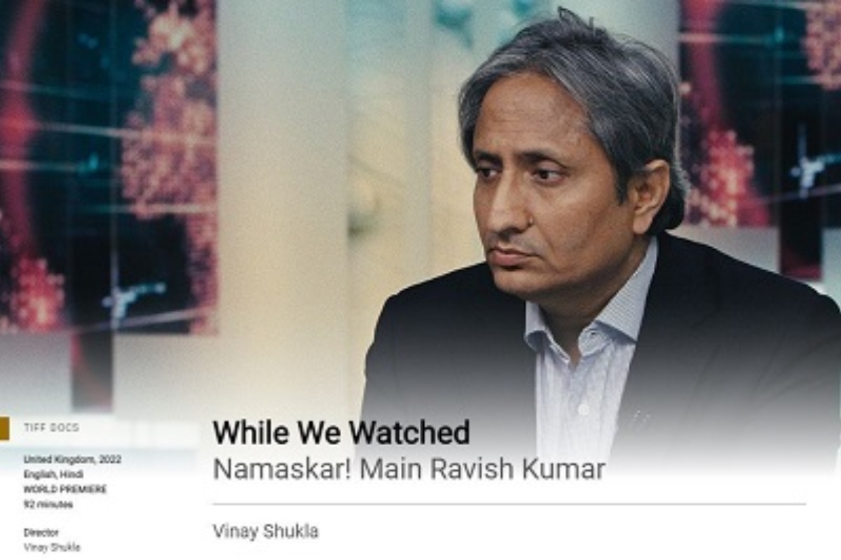 Vinay Shukla’s ‘While We Watched’ featuring Ravish Kumar receives world premiere in TIFF Docs