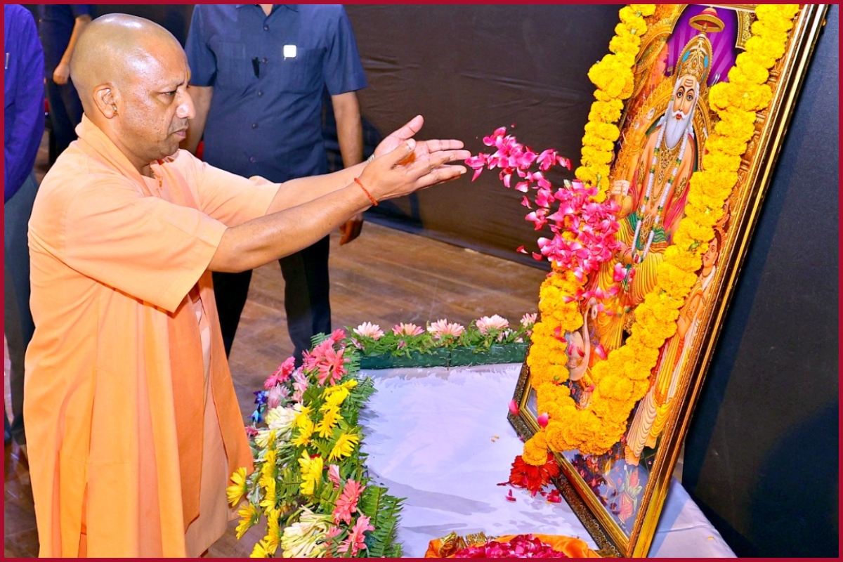 CM Yogi lays the foundation stone of flatted factory in Agra and Kanpur