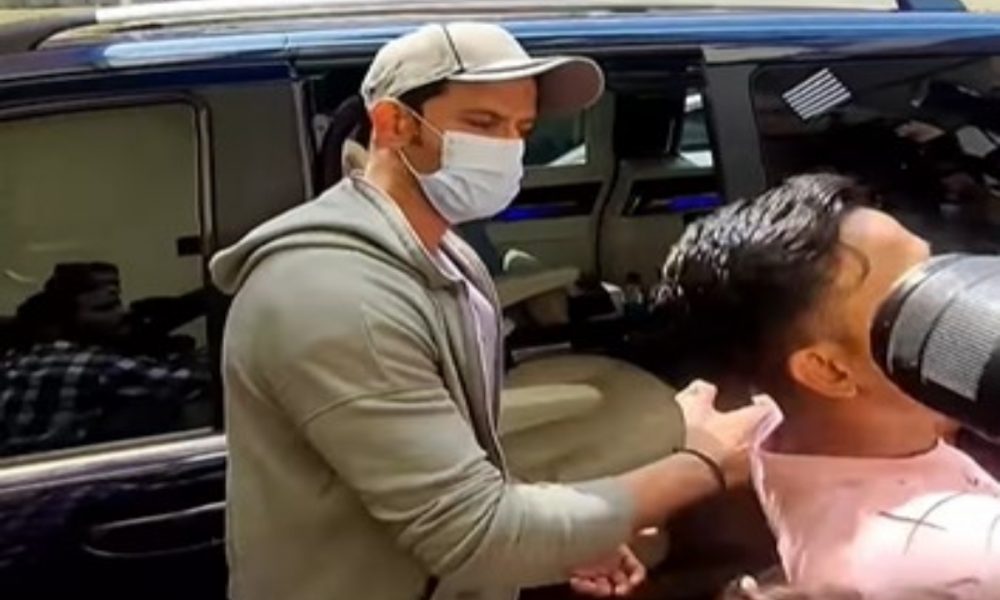Hrithik Roshan gets angry over a fan’s weird action for a selfie. Watch Video