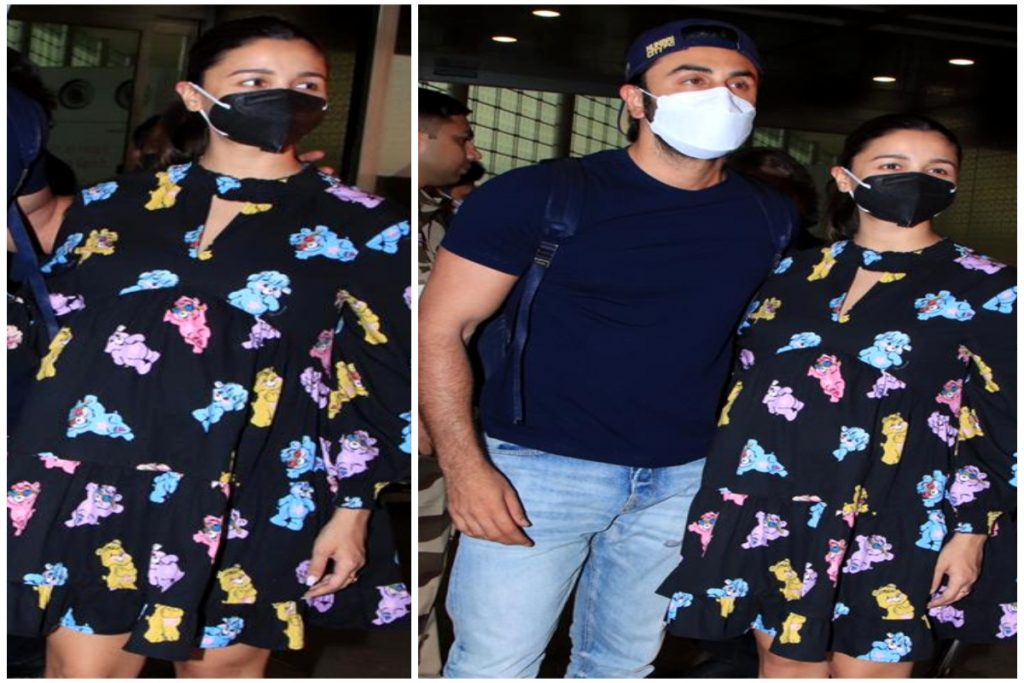 Alia Bhatt and Ranbir Kapoor stepped in casual look at airport