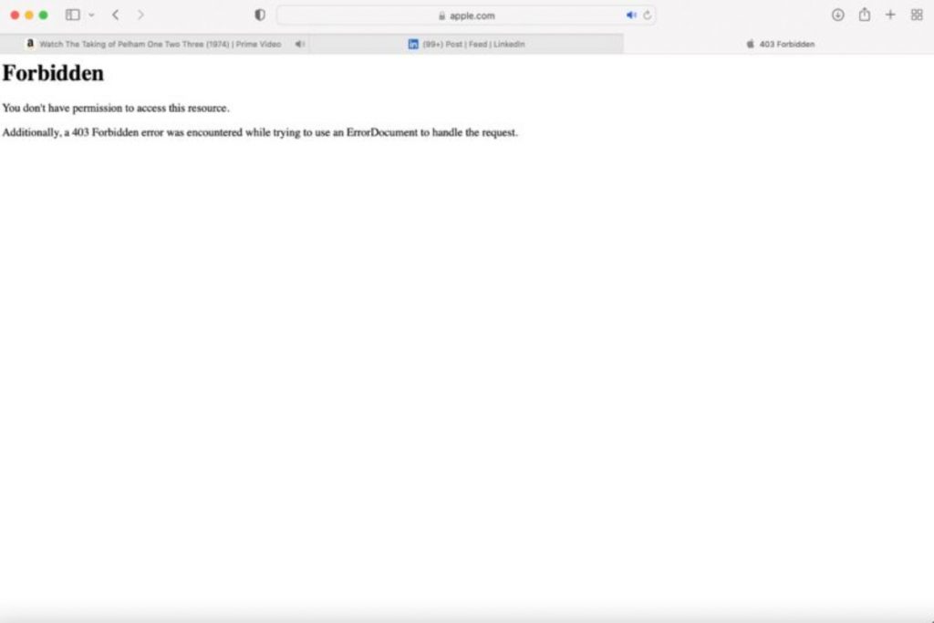 apple website down