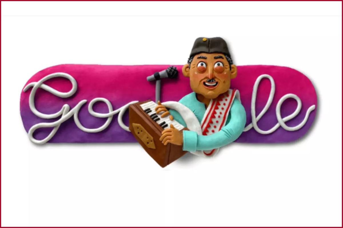 Google dedicates its Doodle to Bhupen Hazarika on his 96th birth anniversary