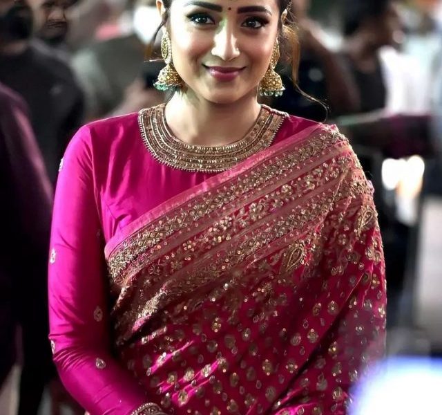 Trisha Krishnan’s stunning saree moments