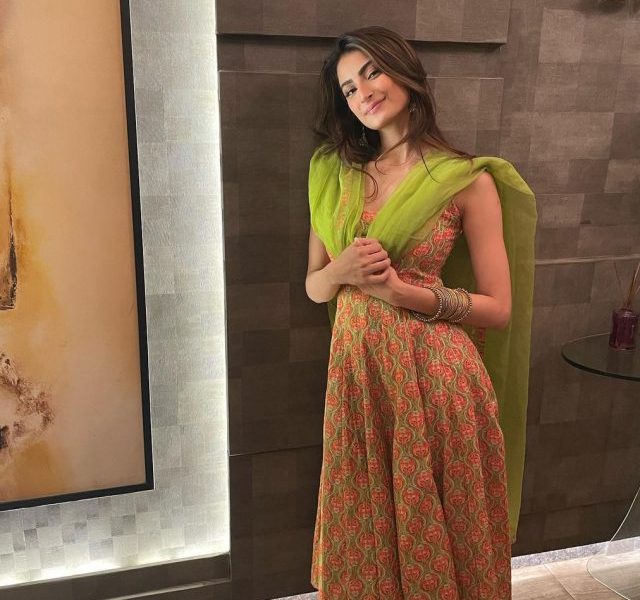 Look at Palak Tiwari’s green anarkali amazing kurta