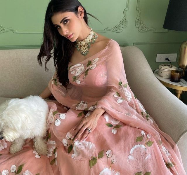 Mouni Roy looks ravishing in pink floral lehenga