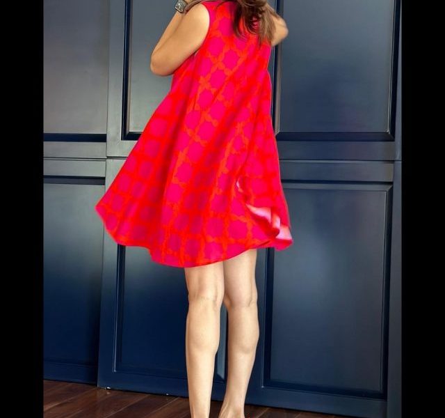 Genelia D’Souza enthralling in red short dress