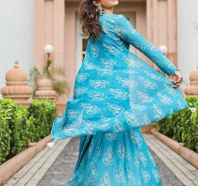 Painting the city with blue; Rashmika Mandanna