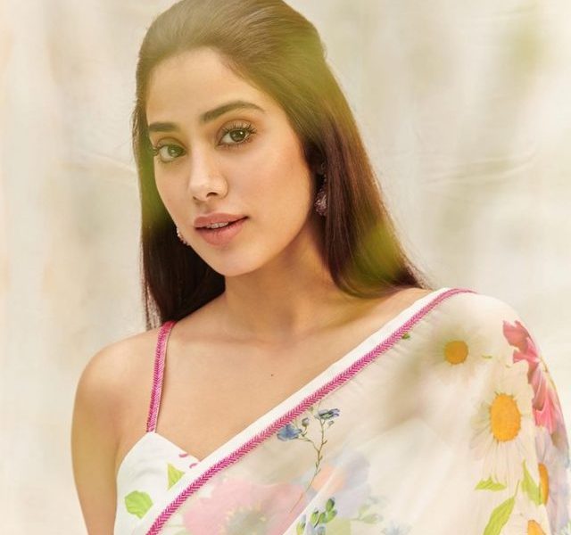 Janhvi Kapoor slays in white floral saree