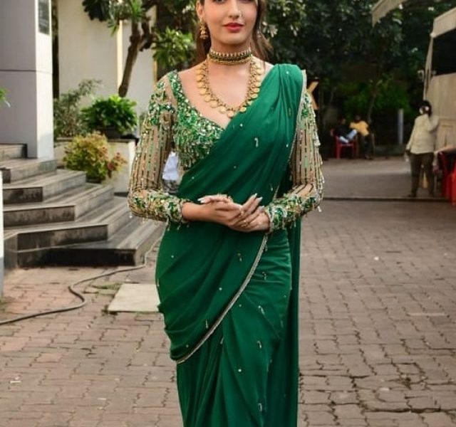 Jhalak Dikhla Jaa judge Nora Fatehi stuns in green saree