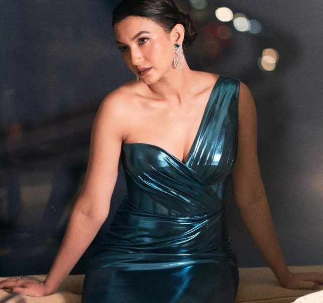 And it’s metallic gown season! Gauahar Khan