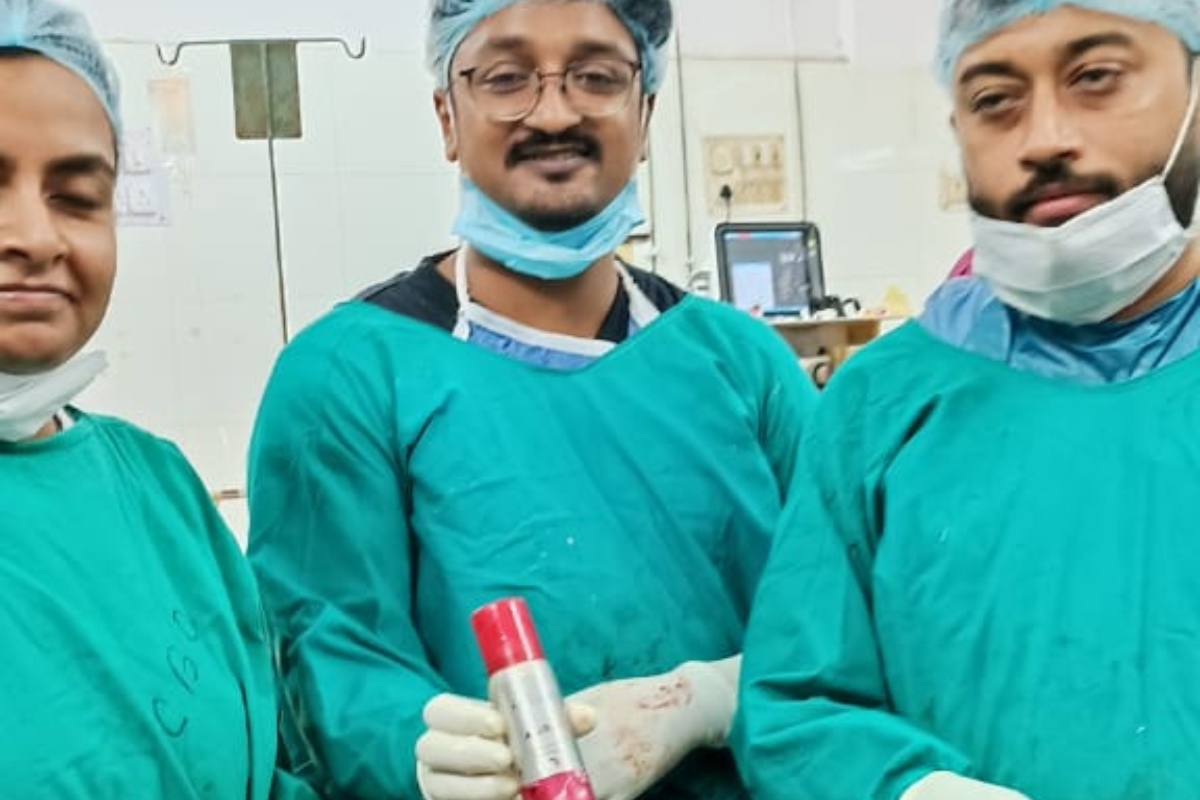 Shocking! Doctors surgically remove 7.5 inches long deodorant bottle from youth’s stomach in Kolkata